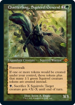 Chatterfang, Squirrel General Modern Horizons II - Retro Frame